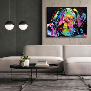 'Young Mastiff' by Dean Russo, Giclee Canvas Wall Art,54x40