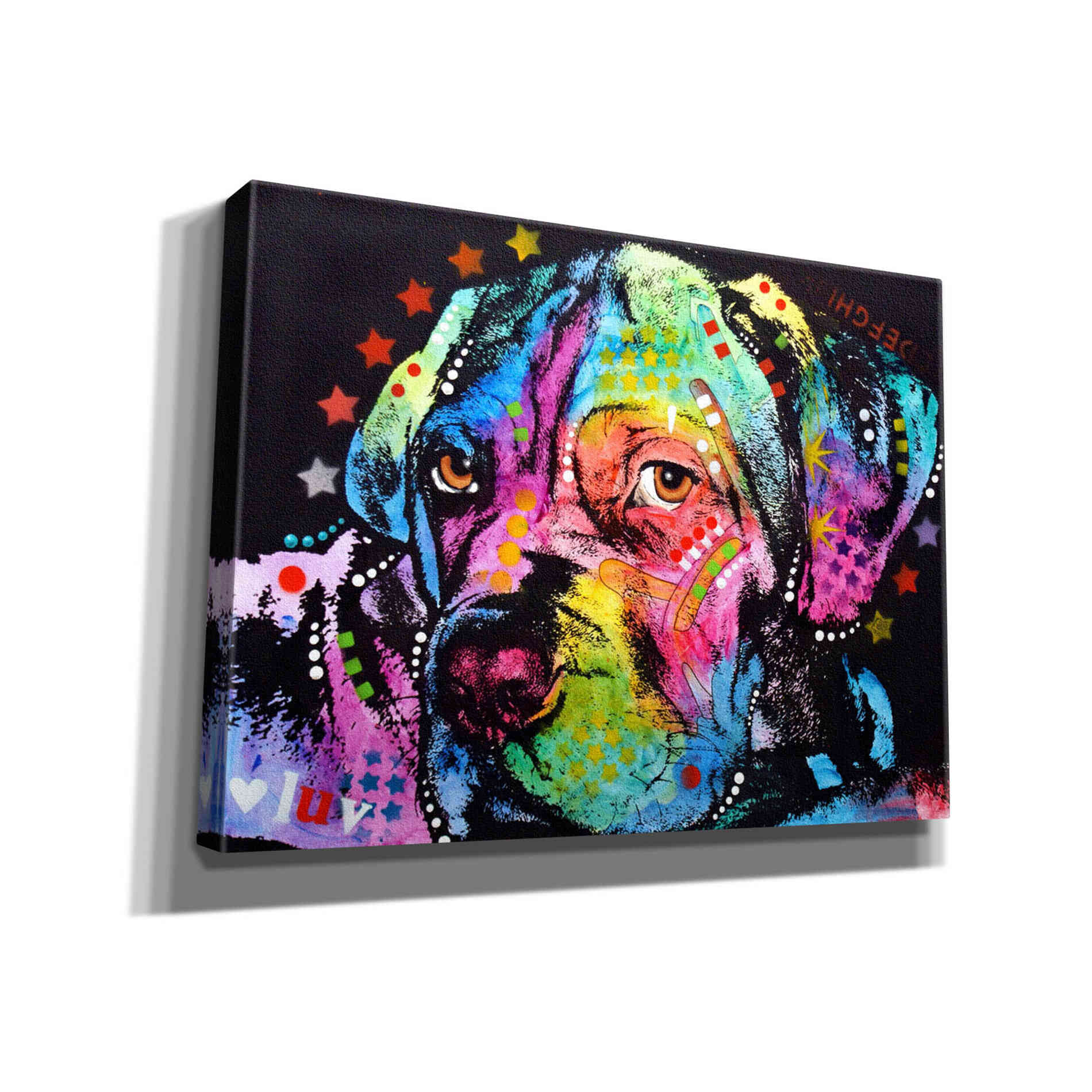 'Young Mastiff' by Dean Russo, Giclee Canvas Wall Art