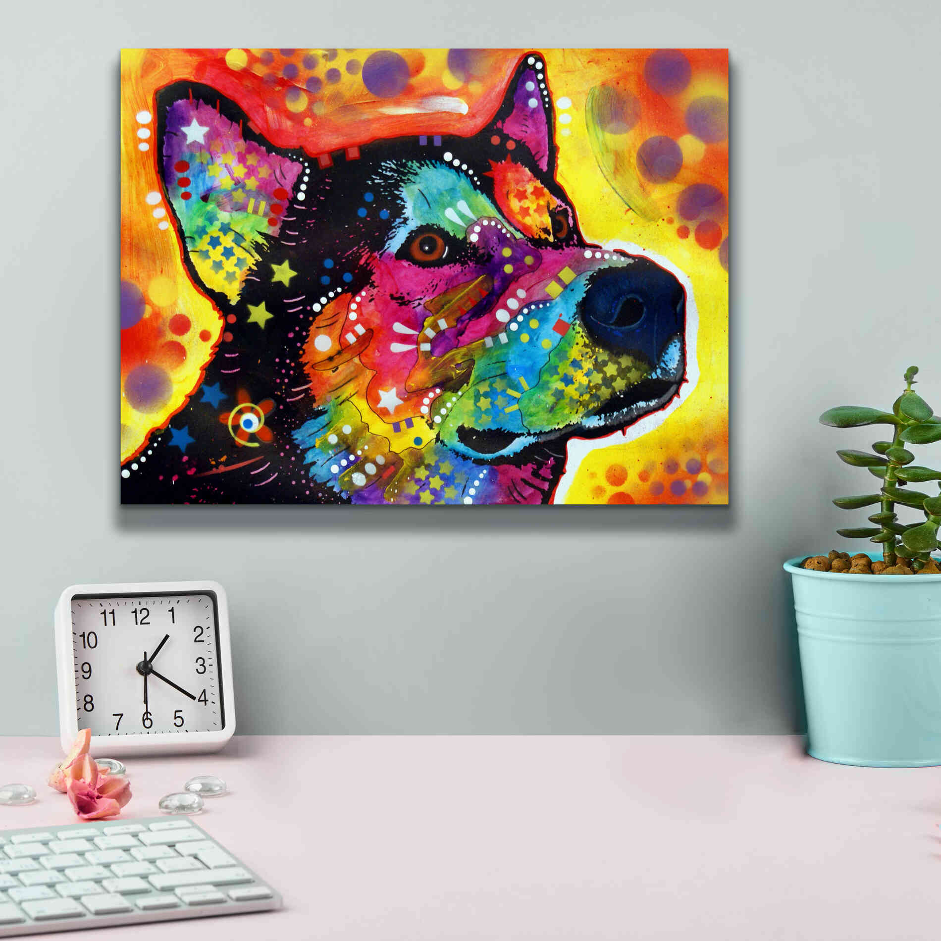 'Zeike' by Dean Russo, Giclee Canvas Wall Art,16x12