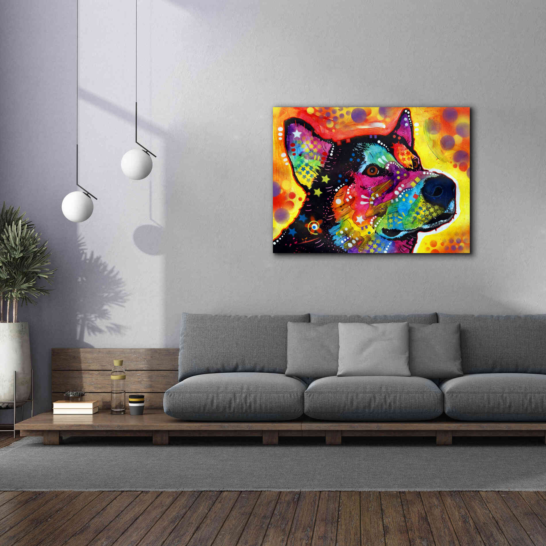 'Zeike' by Dean Russo, Giclee Canvas Wall Art,54x40