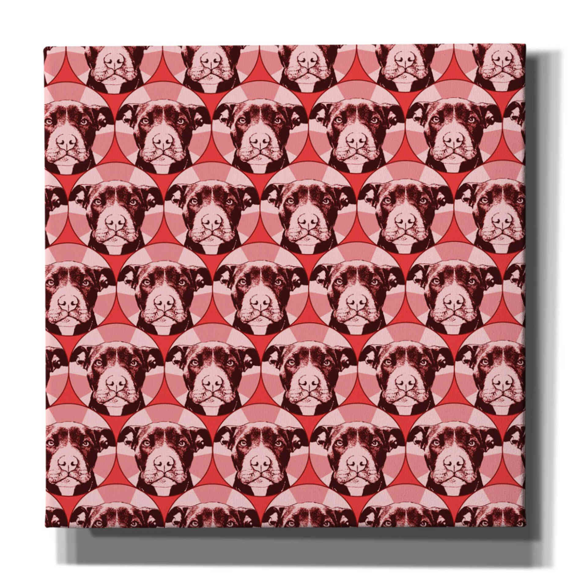 'Love A Bull Pattern 1' by Dean Russo, Giclee Canvas Wall Art