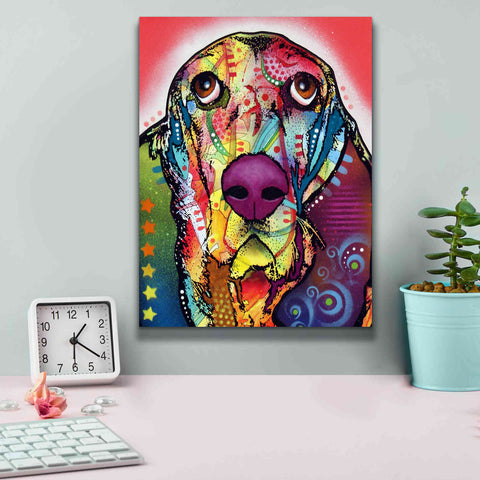 Image of 'Basset 1' by Dean Russo, Giclee Canvas Wall Art,12x16