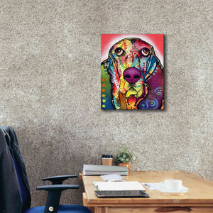 'Basset 1' by Dean Russo, Giclee Canvas Wall Art,20x24