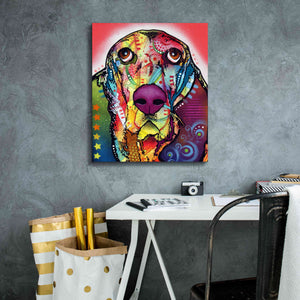 'Basset 1' by Dean Russo, Giclee Canvas Wall Art,20x24