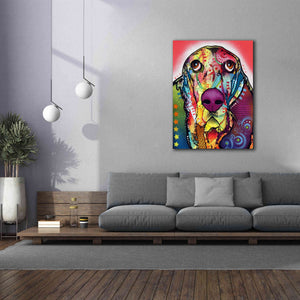 'Basset 1' by Dean Russo, Giclee Canvas Wall Art,40x54