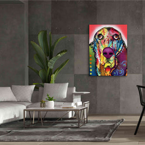'Basset 1' by Dean Russo, Giclee Canvas Wall Art,40x54