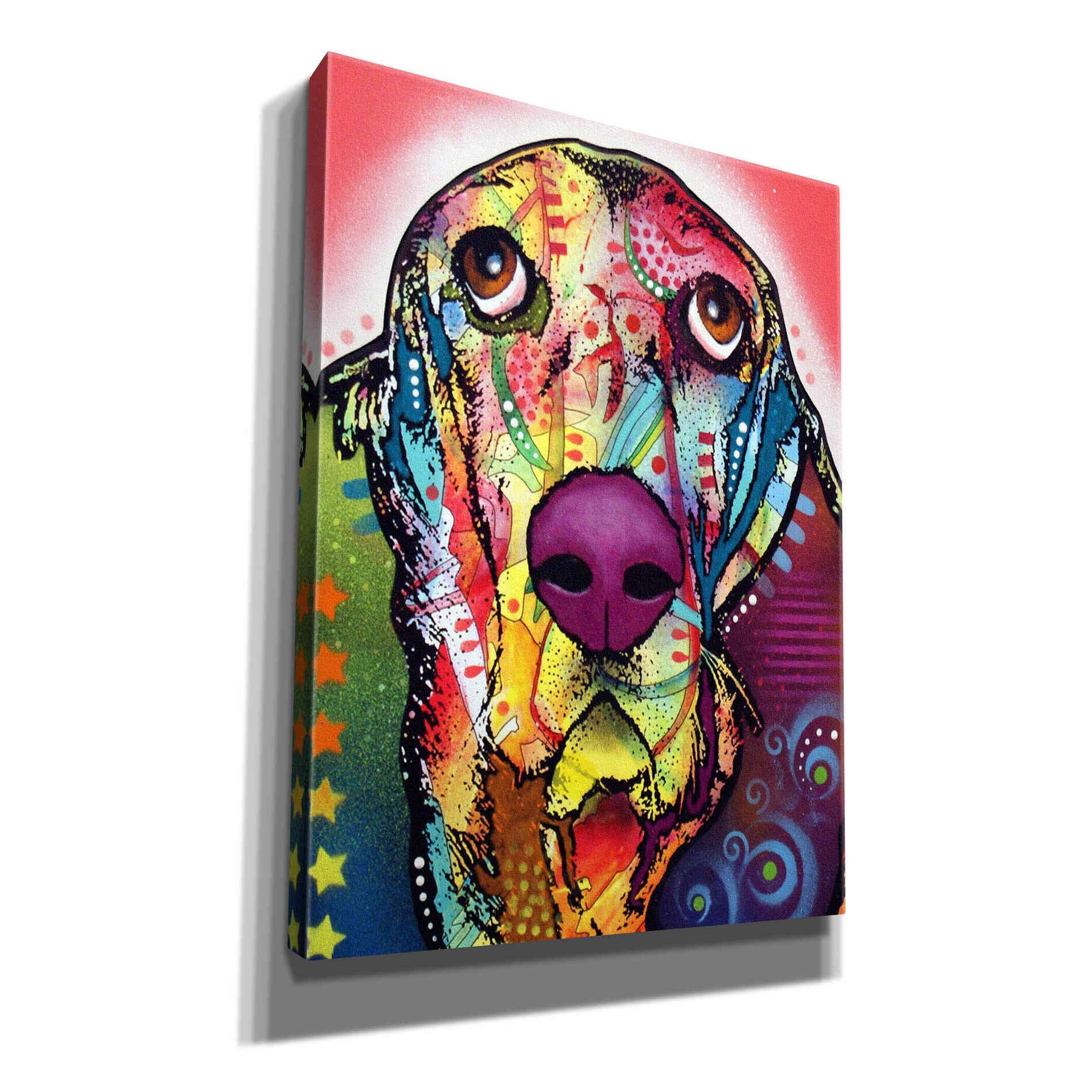 'Basset 1' by Dean Russo, Giclee Canvas Wall Art
