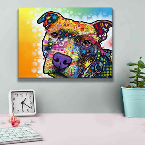 'Contemplative Pit' by Dean Russo, Giclee Canvas Wall Art,16x12