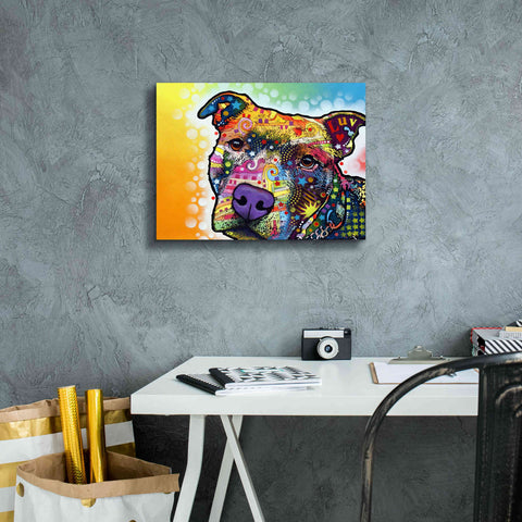 Image of 'Contemplative Pit' by Dean Russo, Giclee Canvas Wall Art,16x12