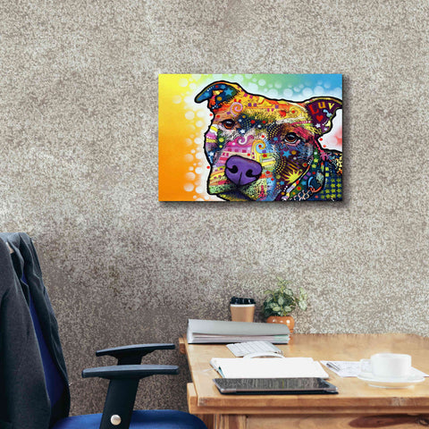 Image of 'Contemplative Pit' by Dean Russo, Giclee Canvas Wall Art,24x20