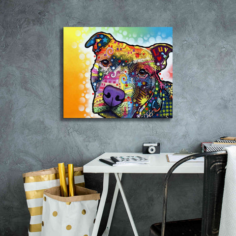 Image of 'Contemplative Pit' by Dean Russo, Giclee Canvas Wall Art,24x20