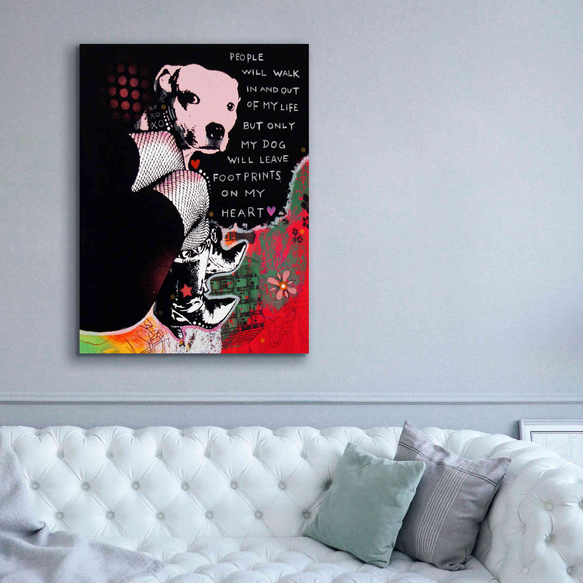 'Girls Best Friend' by Dean Russo, Giclee Canvas Wall Art,40x54