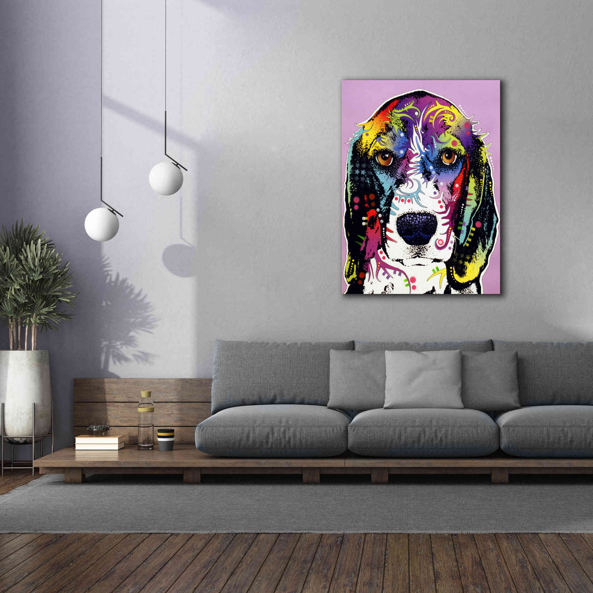'4 Beagle' by Dean Russo, Giclee Canvas Wall Art,40x54
