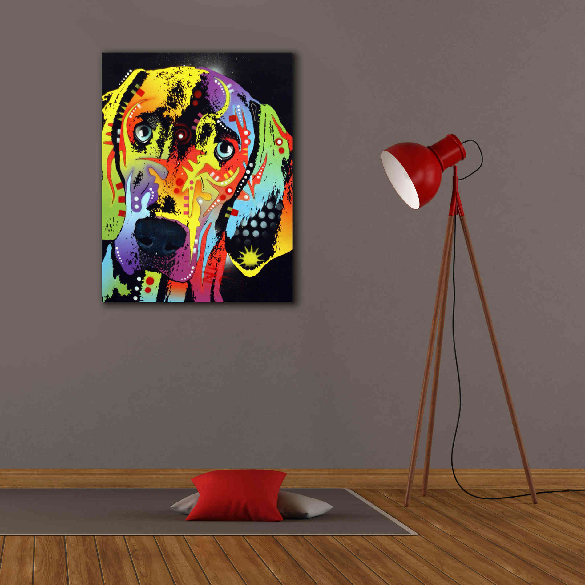 'Weimaraner' by Dean Russo, Giclee Canvas Wall Art,26x34