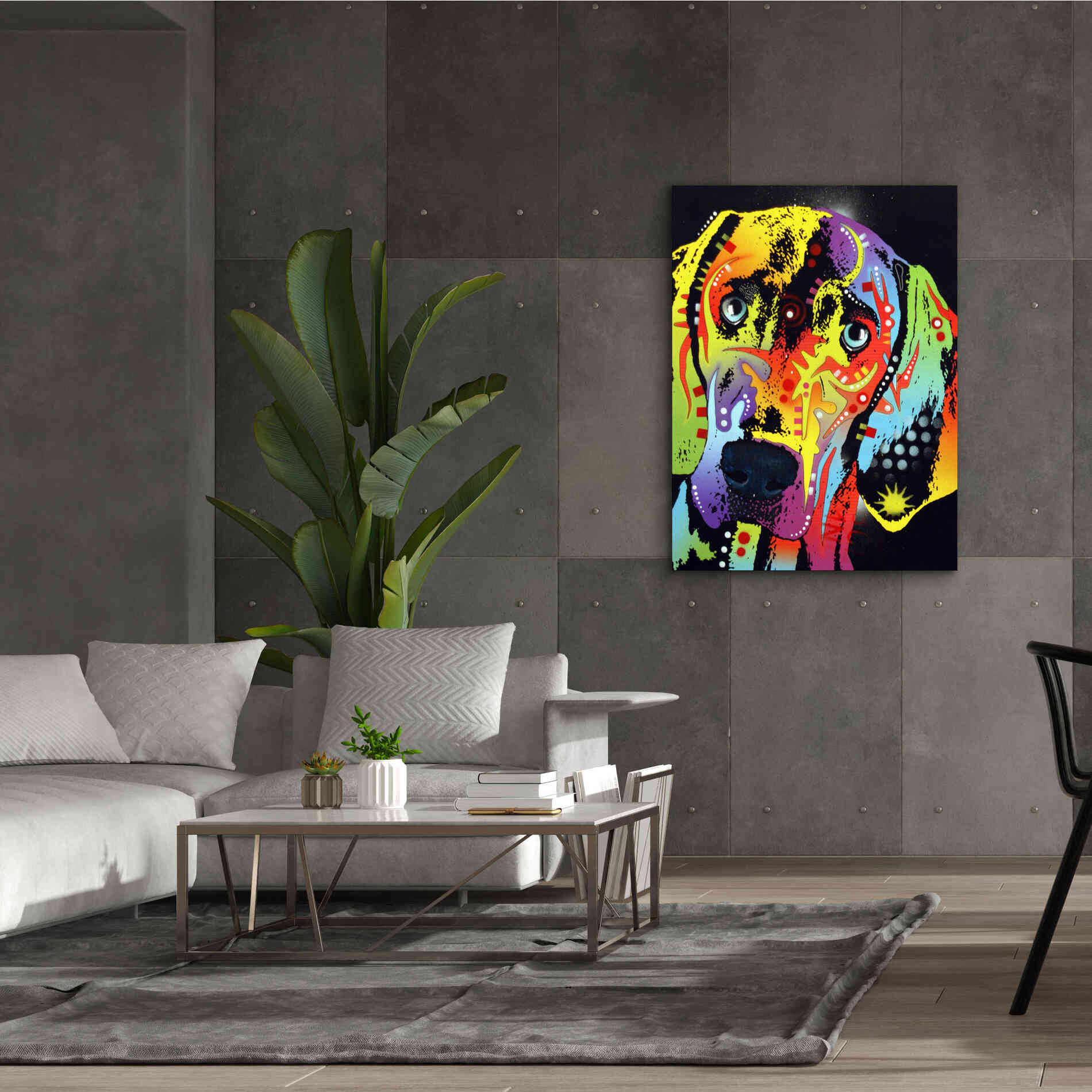 'Weimaraner' by Dean Russo, Giclee Canvas Wall Art,40x54