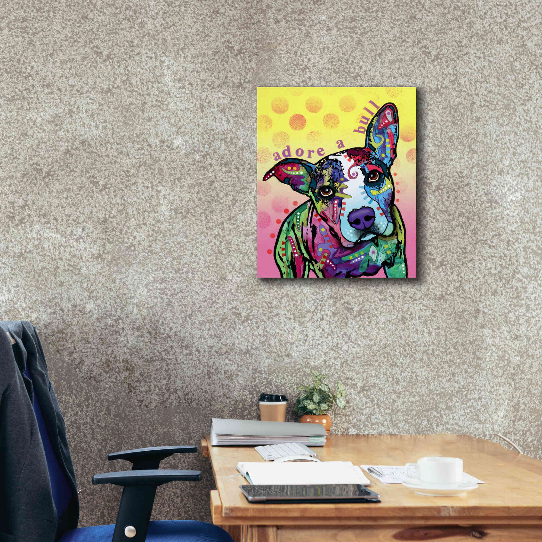 'Adoreabull' by Dean Russo, Giclee Canvas Wall Art,20x24