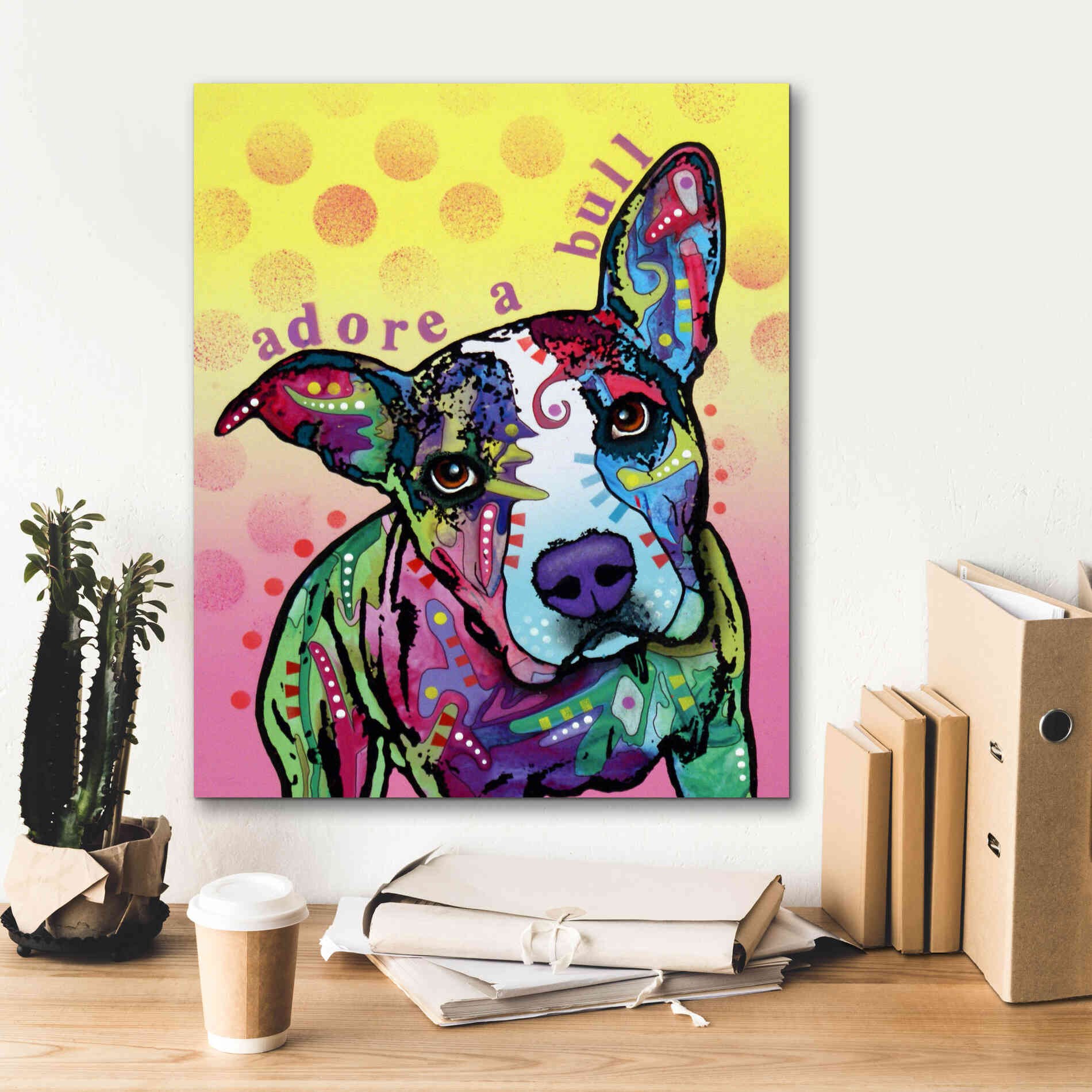 'Adoreabull' by Dean Russo, Giclee Canvas Wall Art,20x24