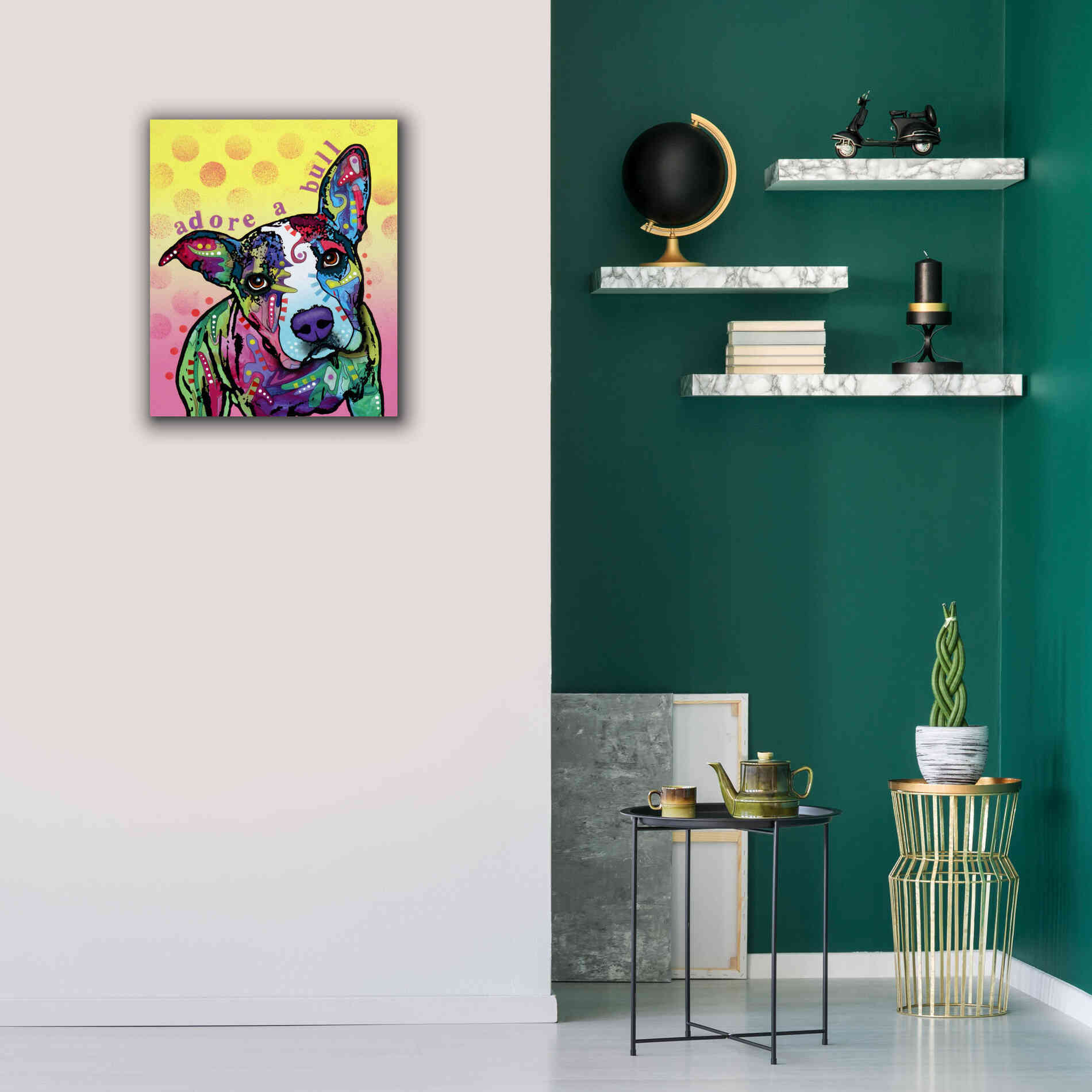 'Adoreabull' by Dean Russo, Giclee Canvas Wall Art,20x24