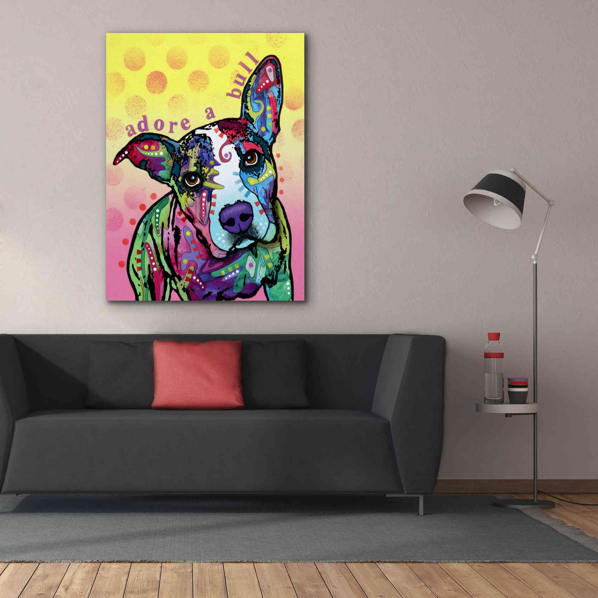 'Adoreabull' by Dean Russo, Giclee Canvas Wall Art,40x54