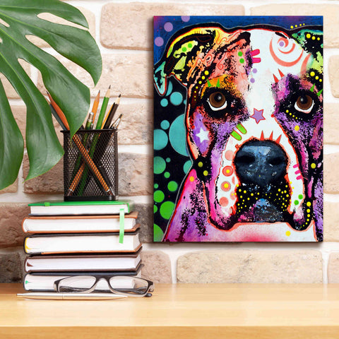 Image of 'American Bulldog 2' by Dean Russo, Giclee Canvas Wall Art,12x16