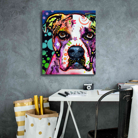 Image of 'American Bulldog 2' by Dean Russo, Giclee Canvas Wall Art,20x24