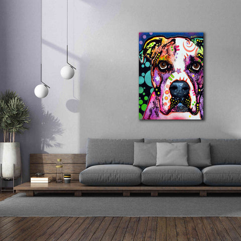 Image of 'American Bulldog 2' by Dean Russo, Giclee Canvas Wall Art,40x54