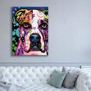 'American Bulldog 2' by Dean Russo, Giclee Canvas Wall Art,40x54