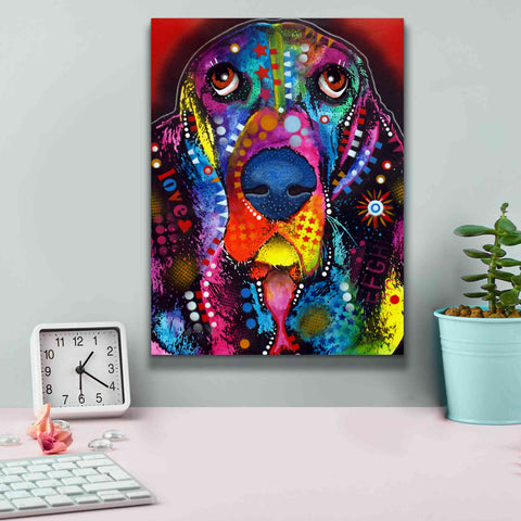 Image of 'Basset 2' by Dean Russo, Giclee Canvas Wall Art,12x16