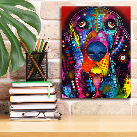 Image of 'Basset 2' by Dean Russo, Giclee Canvas Wall Art,12x16