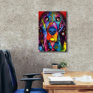 'Basset 2' by Dean Russo, Giclee Canvas Wall Art,18x26