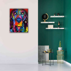 'Basset 2' by Dean Russo, Giclee Canvas Wall Art,26x34