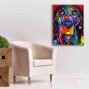 'Basset 2' by Dean Russo, Giclee Canvas Wall Art,26x34