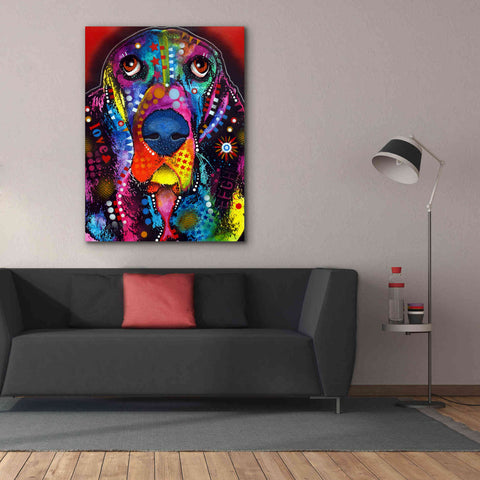 Image of 'Basset 2' by Dean Russo, Giclee Canvas Wall Art,40x54