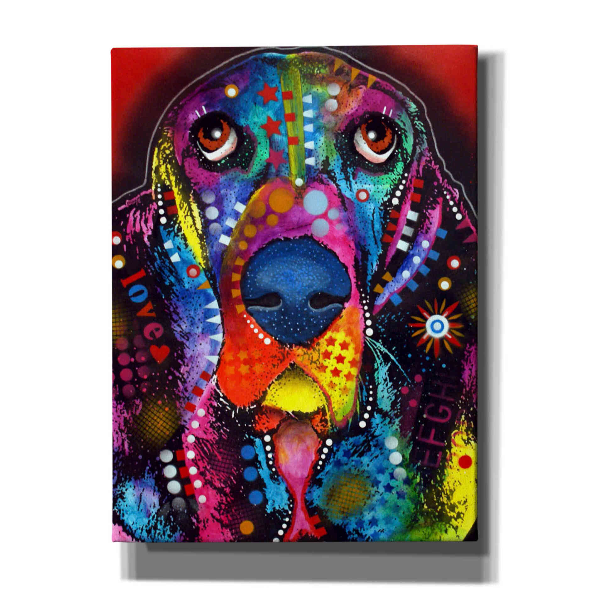'Basset 2' by Dean Russo, Giclee Canvas Wall Art