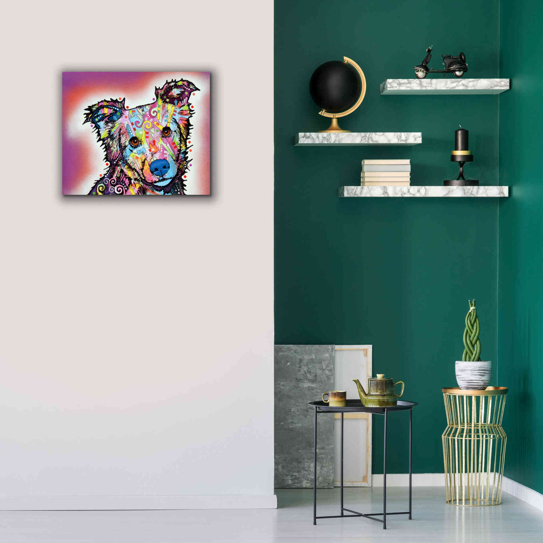 'Collied' by Dean Russo, Giclee Canvas Wall Art,24x20