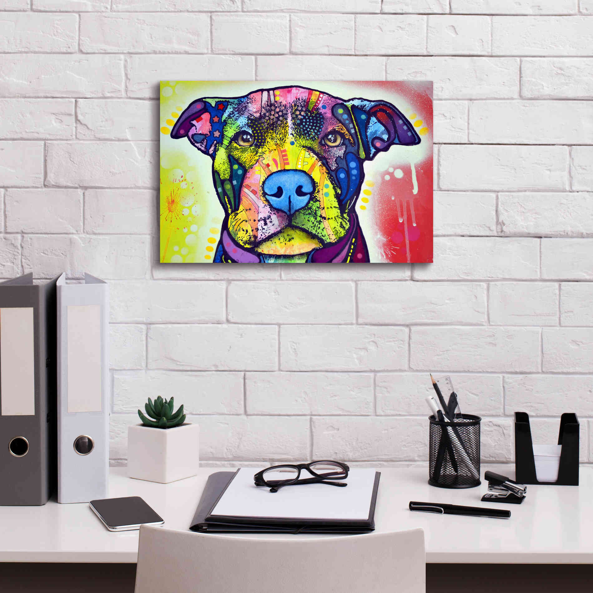 'Love A Bull This Years Love 2013 Part 1' by Dean Russo, Giclee Canvas Wall Art,18x12