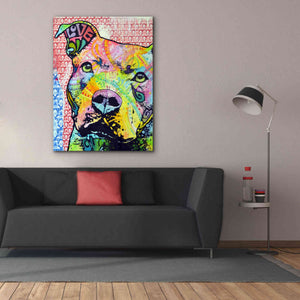 'Thoughtful Pit Bull This Years Love 2013 Part 1' by Dean Russo, Giclee Canvas Wall Art,40x54