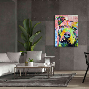 'Thoughtful Pit Bull This Years Love 2013 Part 1' by Dean Russo, Giclee Canvas Wall Art,40x54