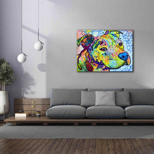'Thoughtful Pit Bull This Years Love 2013 Part 2' by Dean Russo, Giclee Canvas Wall Art,54x40