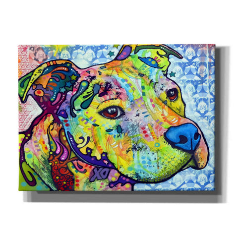 Image of 'Thoughtful Pit Bull This Years Love 2013 Part 2' by Dean Russo, Giclee Canvas Wall Art