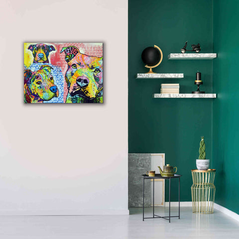 Image of 'Thoughtful Pit Bull This Years Love 2013 Part 3' by Dean Russo, Giclee Canvas Wall Art,34x26