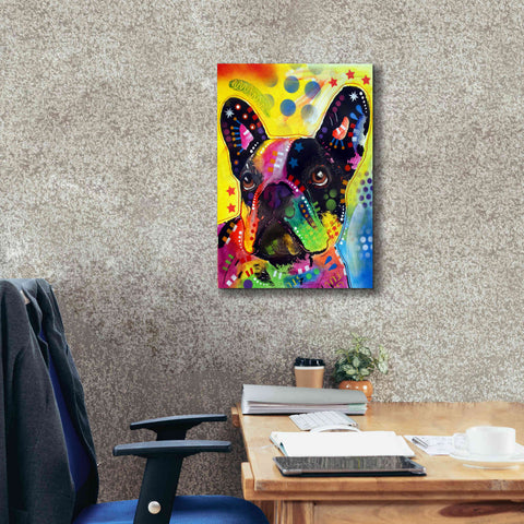 Image of 'French Bulldog 2' by Dean Russo, Giclee Canvas Wall Art,18x26