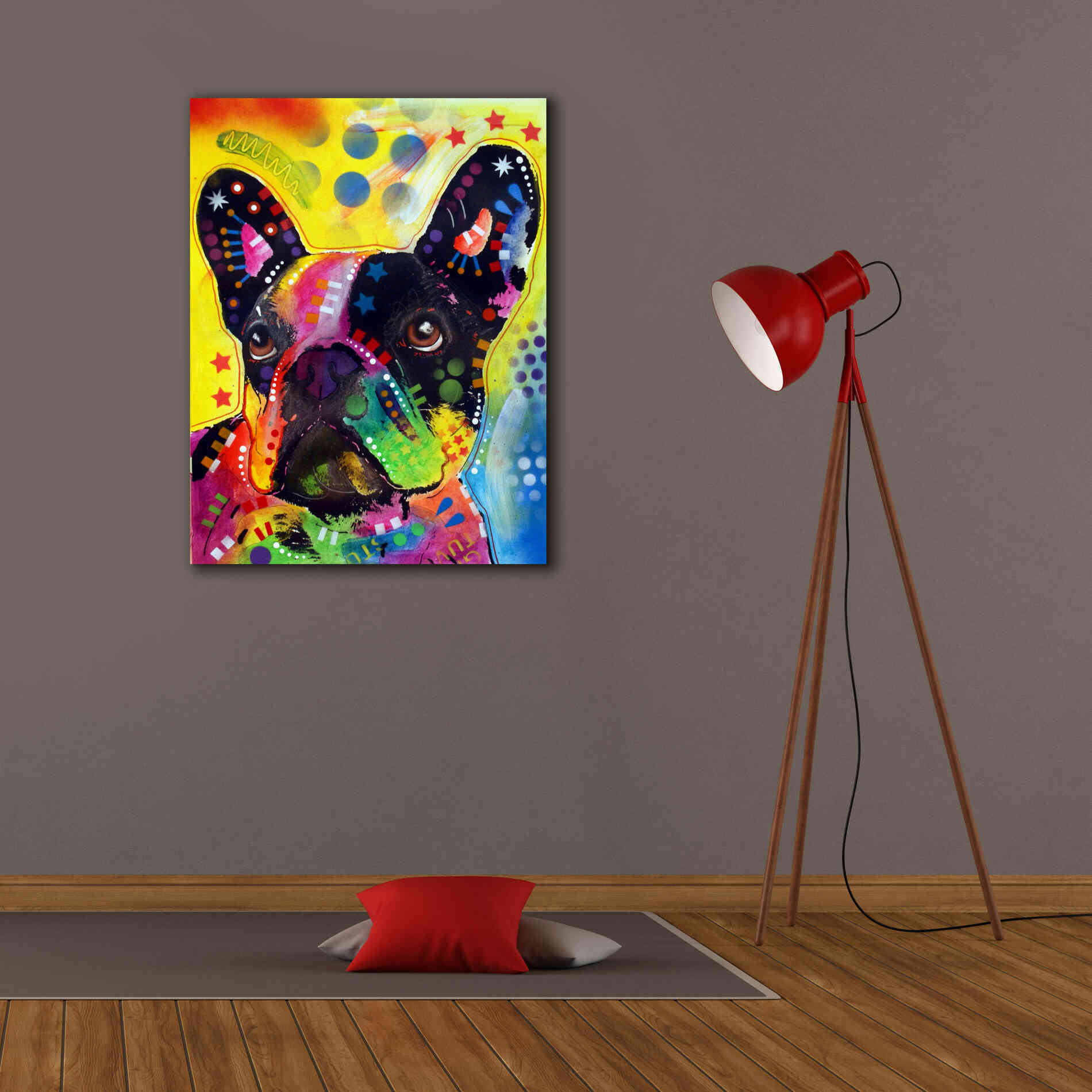 'French Bulldog 2' by Dean Russo, Giclee Canvas Wall Art,26x34