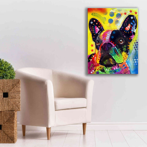 Image of 'French Bulldog 2' by Dean Russo, Giclee Canvas Wall Art,26x34