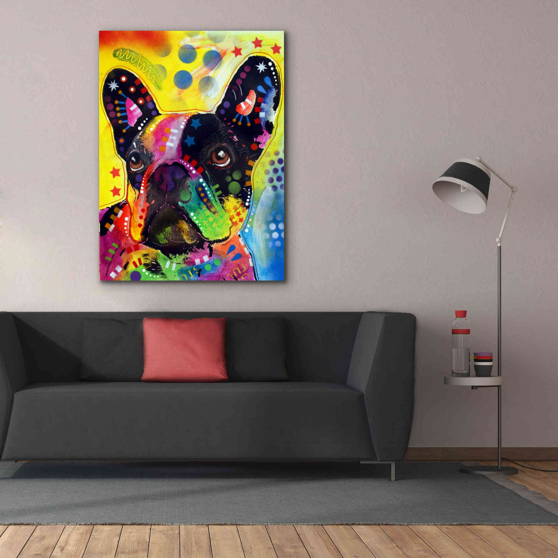 'French Bulldog 2' by Dean Russo, Giclee Canvas Wall Art,40x54