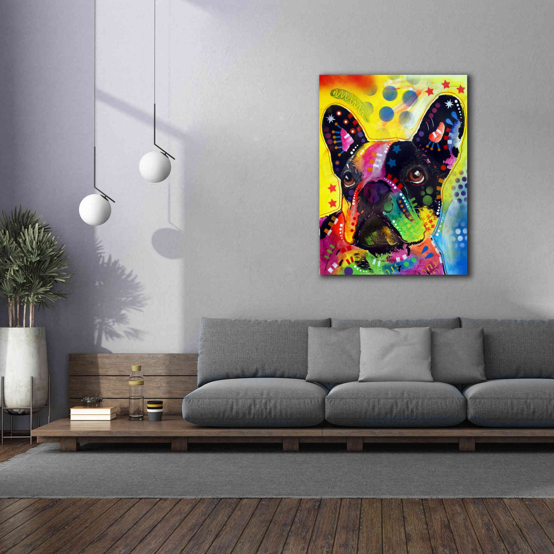 'French Bulldog 2' by Dean Russo, Giclee Canvas Wall Art,40x54