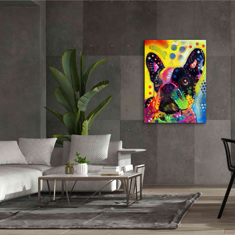 Image of 'French Bulldog 2' by Dean Russo, Giclee Canvas Wall Art,40x54
