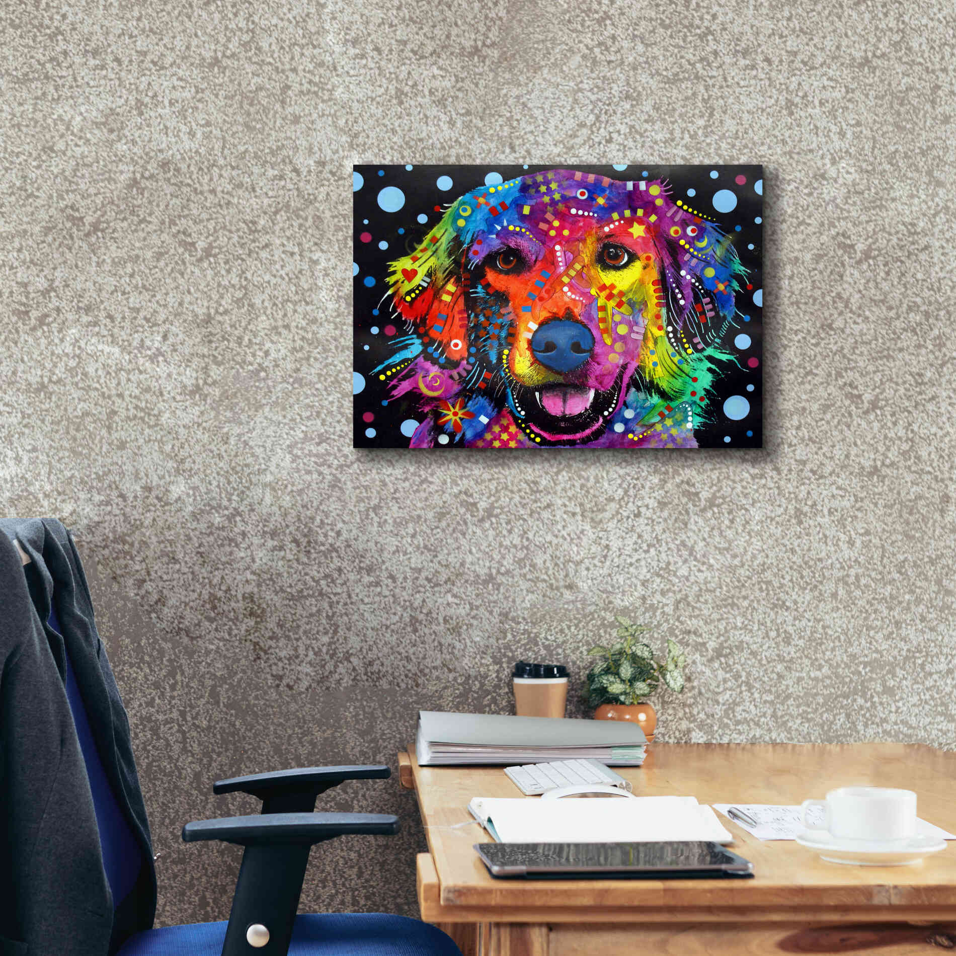 'Love Is Golden ' by Dean Russo, Giclee Canvas Wall Art,26x18