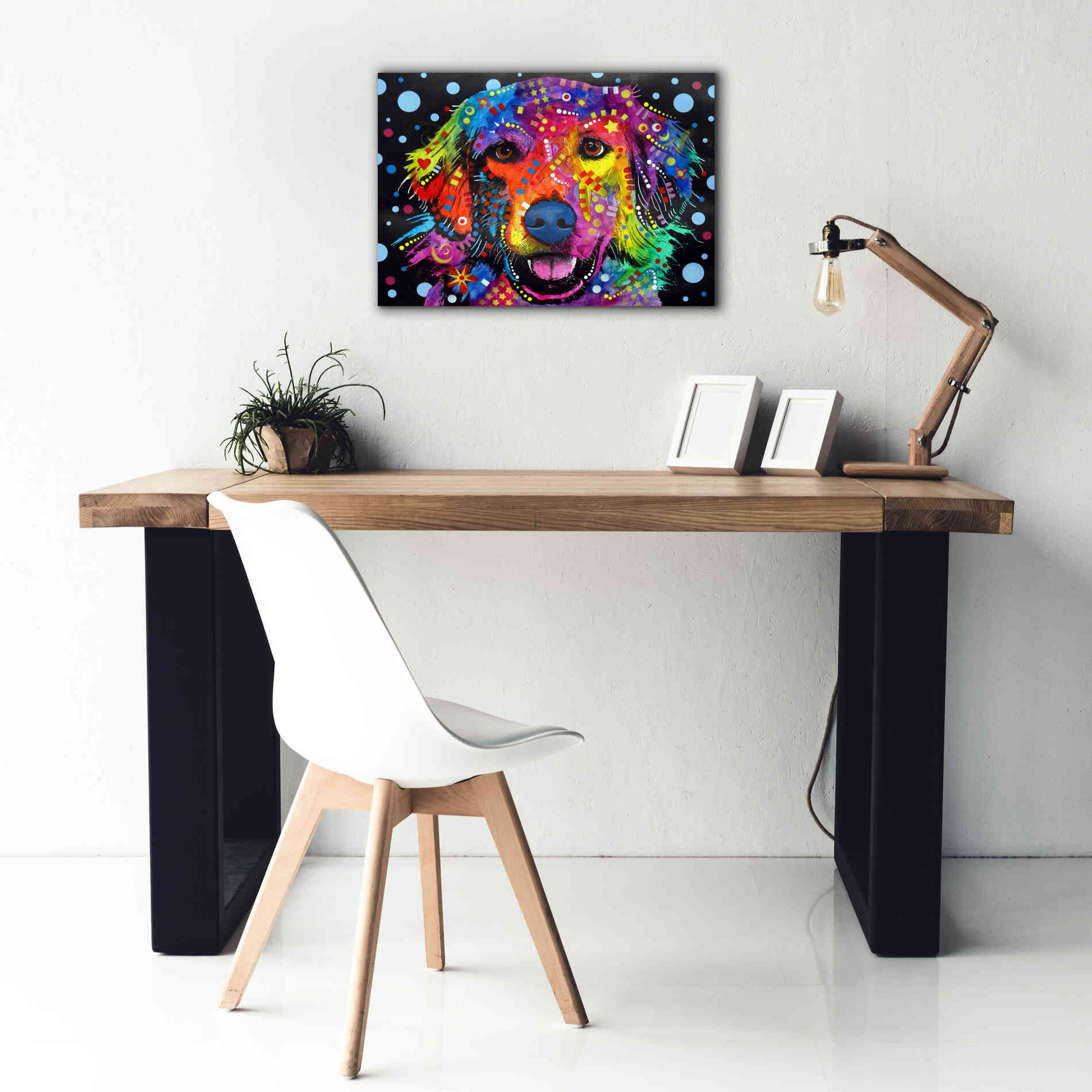 'Love Is Golden ' by Dean Russo, Giclee Canvas Wall Art,26x18