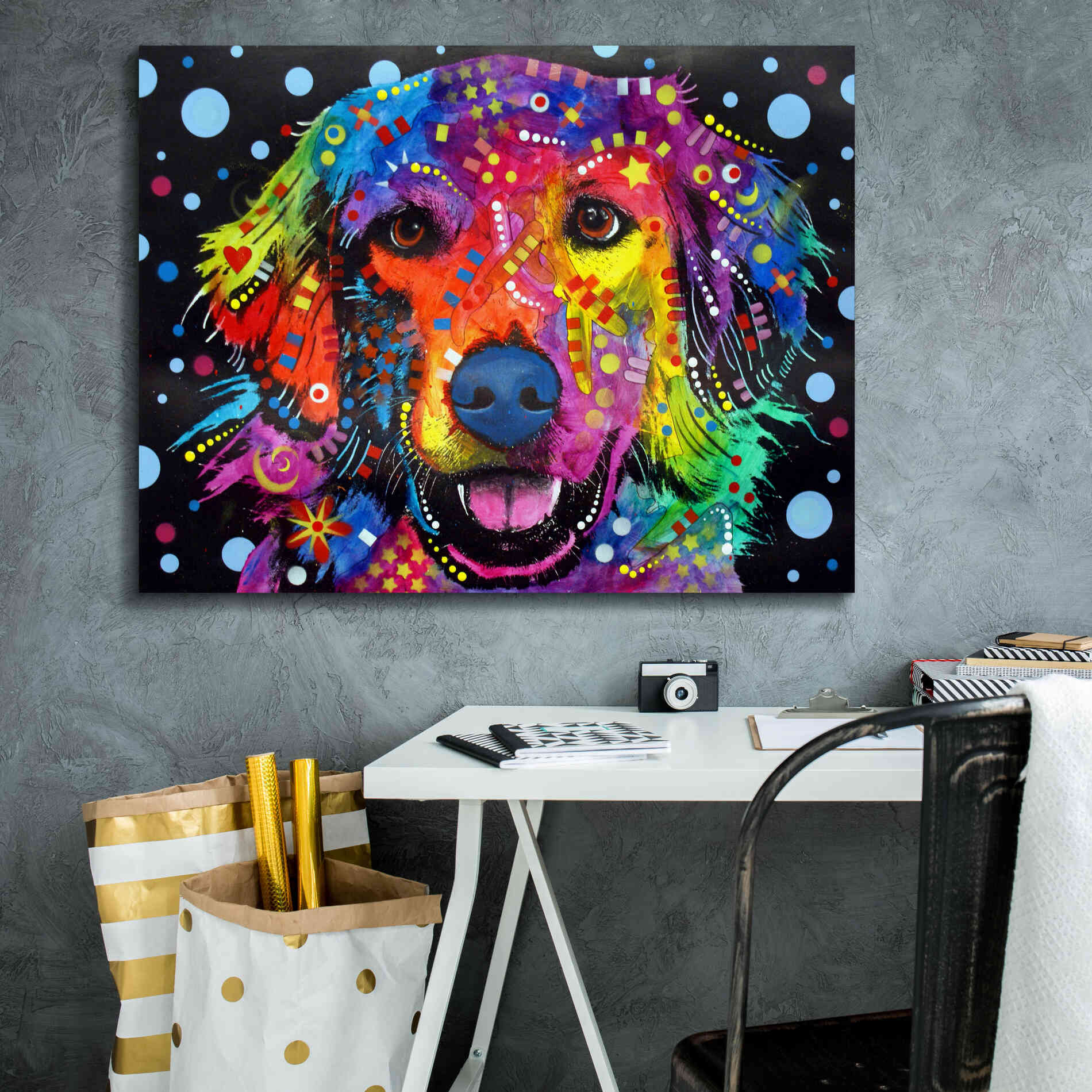 'Love Is Golden ' by Dean Russo, Giclee Canvas Wall Art,34x26